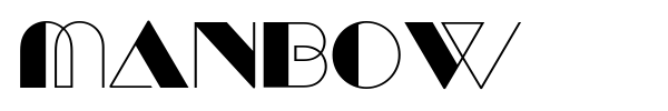 Manbow font preview